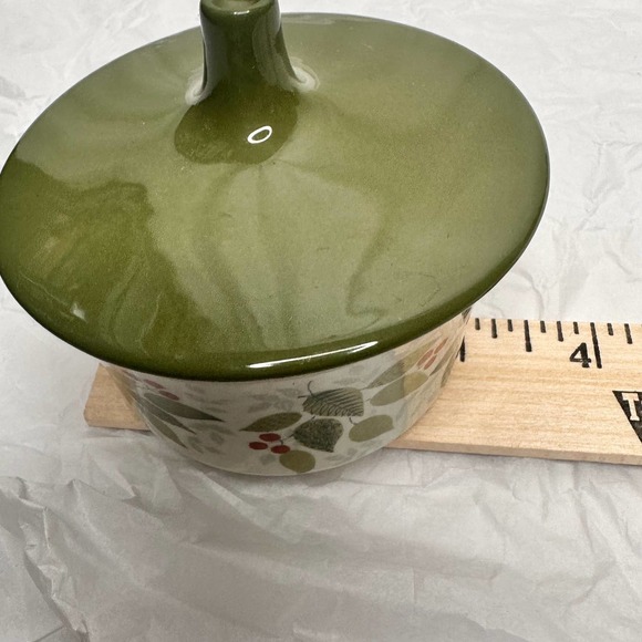 Figgjo Flint Mini Cream and Sugar Set Brazil Pattern Silk Screen MCM - Picture 11 of 16